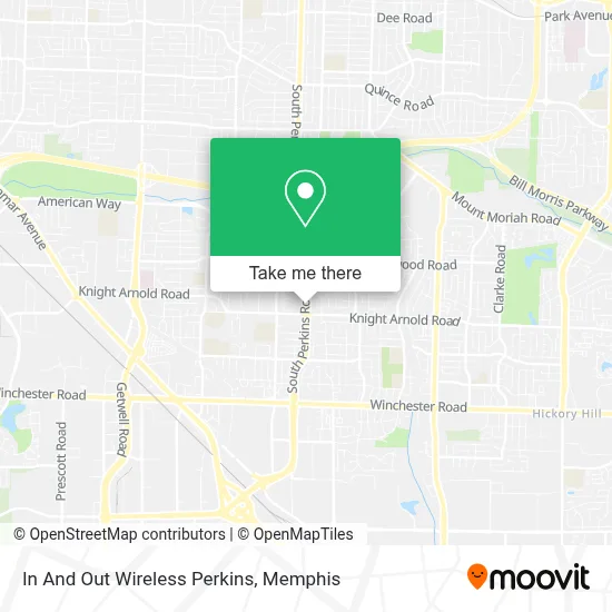 In And Out Wireless Perkins map