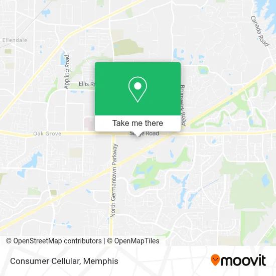 Consumer Cellular map