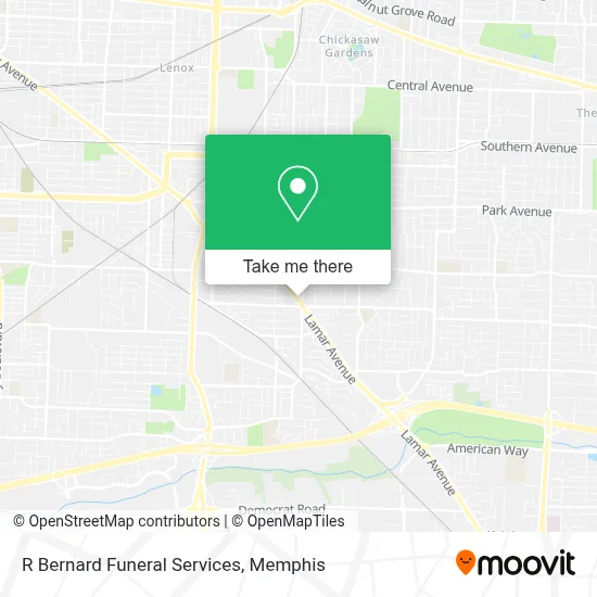 R Bernard Funeral Services map