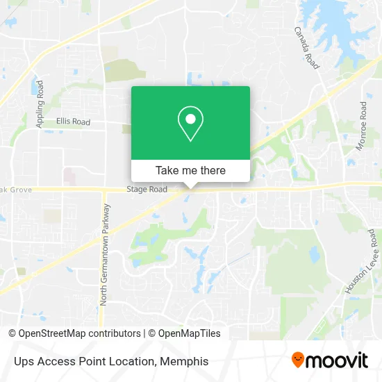 Ups Access Point Location map