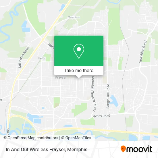 In And Out Wireless Frayser map