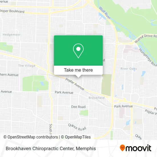 Brookhaven Chiropractic Center map
