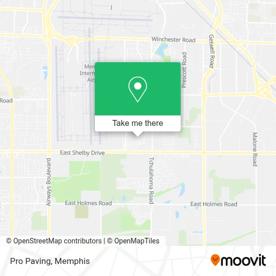 Pro Paving map
