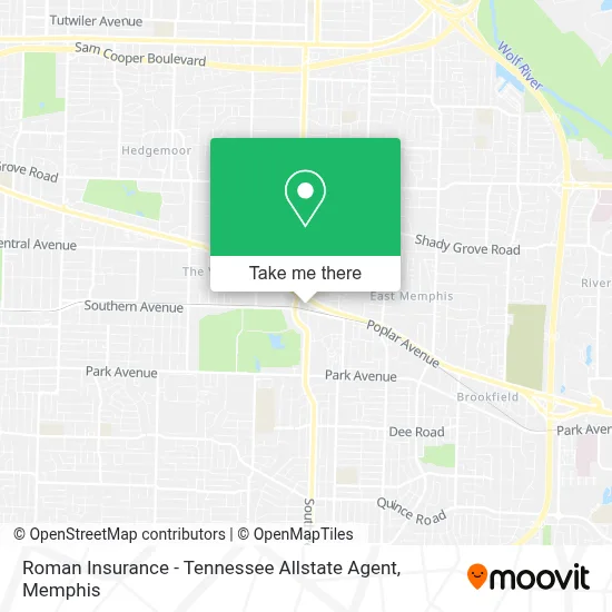 Roman Insurance - Tennessee Allstate Agent map