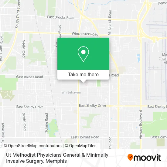 Ut Methodist Physicians General & Minimally Invasive Surgery map
