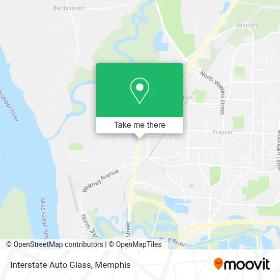 Interstate Auto Glass map