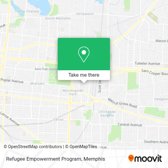 Refugee Empowerment Program map