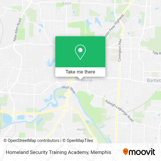 Homeland Security Training Academy map
