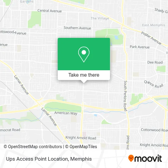 Ups Access Point Location map