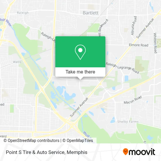 Point S Tire & Auto Service map