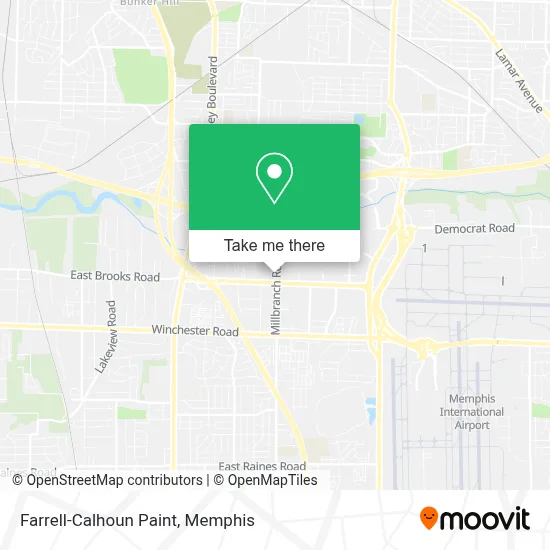 Farrell-Calhoun Paint map