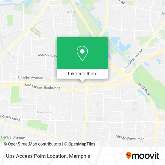 Ups Access Point Location map