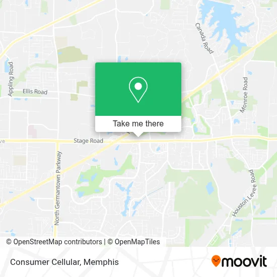 Consumer Cellular map