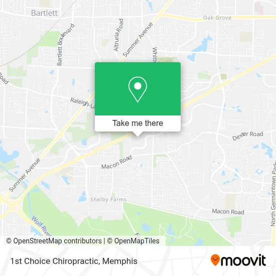 1st Choice Chiropractic map