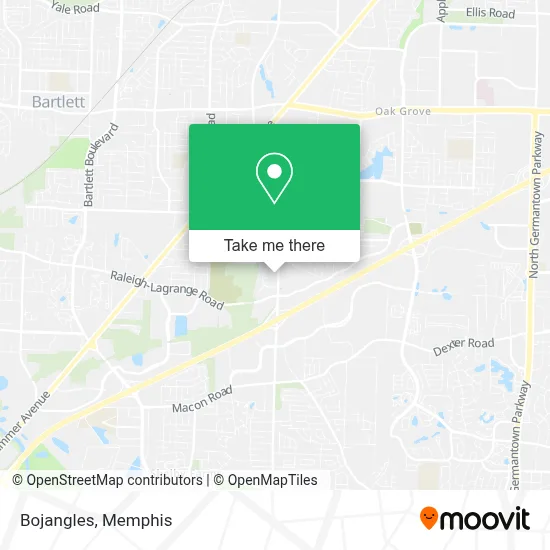 Bojangles map