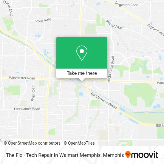 The Fix - Tech Repair In Walmart Memphis map