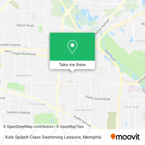 Kids Splash Class Swimming Lessons map