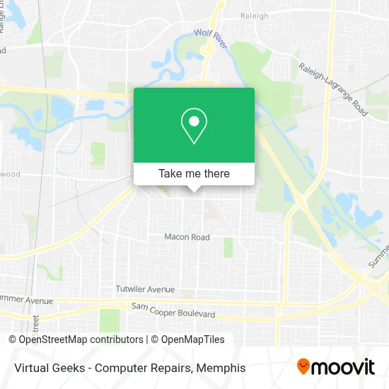 Virtual Geeks - Computer Repairs map
