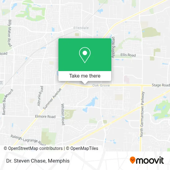 Dr. Steven Chase map