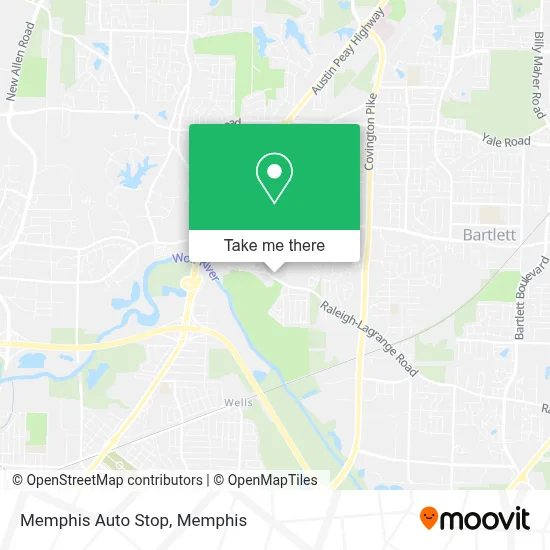 Memphis Auto Stop map
