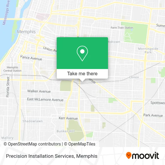 Precision Installation Services map