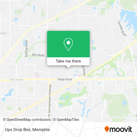 Ups Drop Box map