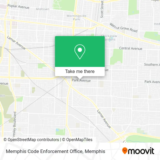 Memphis Code Enforcement Office map