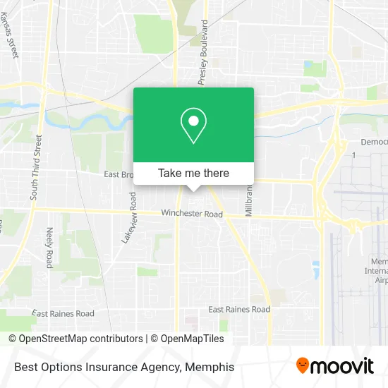 Best Options Insurance Agency map