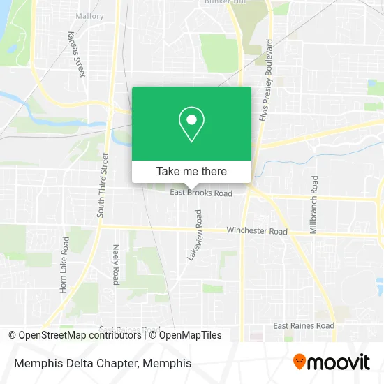 Memphis Delta Chapter map