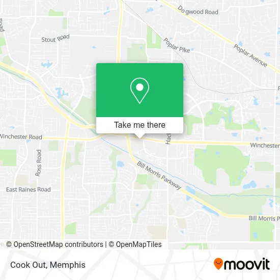 Cook Out map