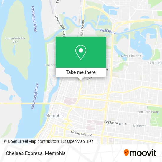 Chelsea Express map