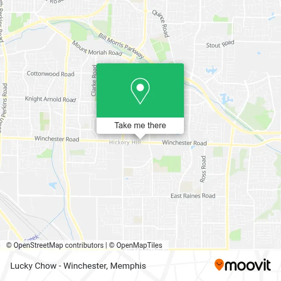 Lucky Chow - Winchester map