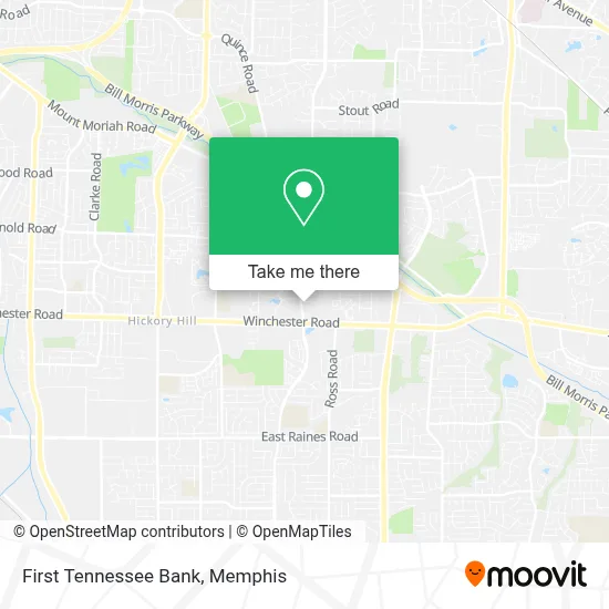 First Tennessee Bank map
