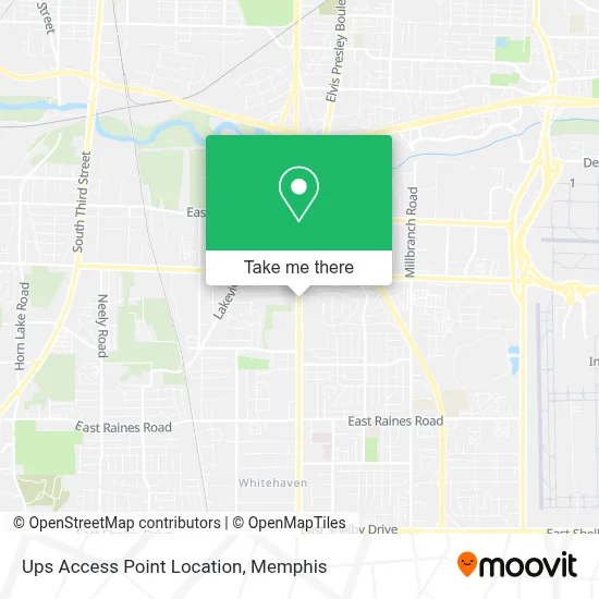 Ups Access Point Location map