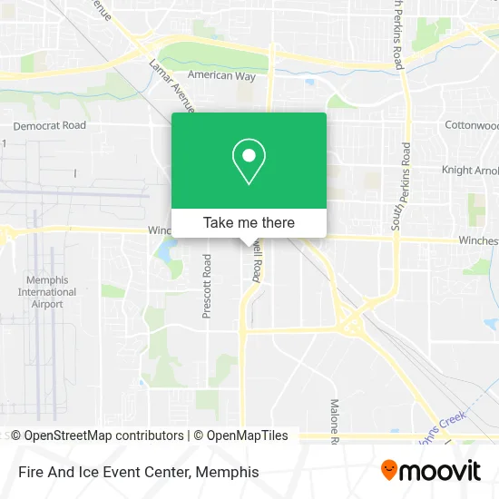 Fire And Ice Event Center map