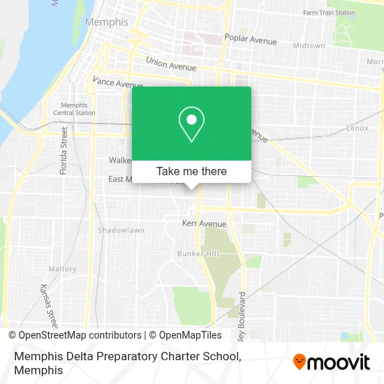 Memphis Delta Preparatory Charter School map