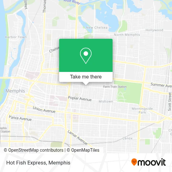 Hot Fish Express map