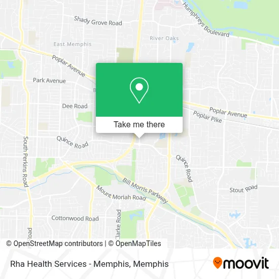 Rha Health Services - Memphis map