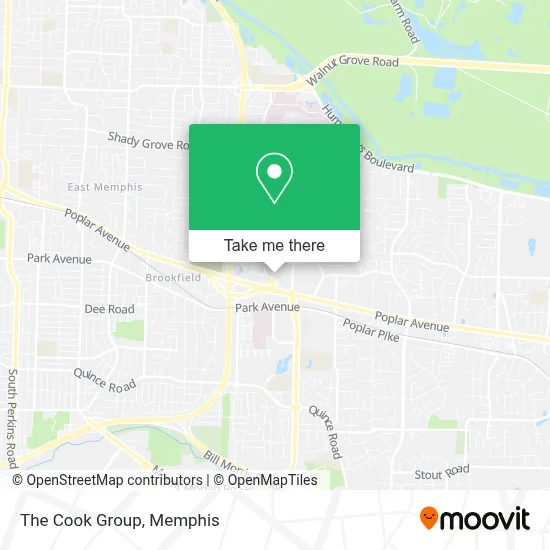 The Cook Group map