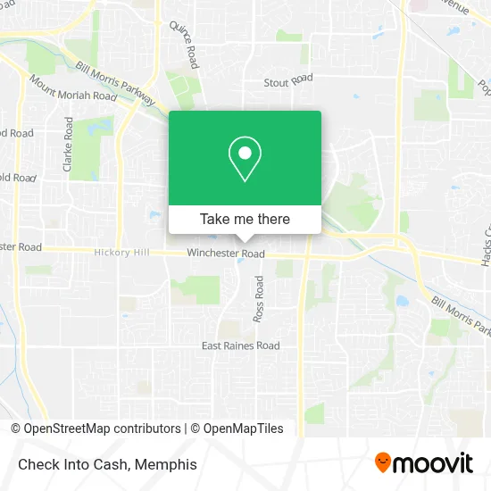 Check Into Cash map