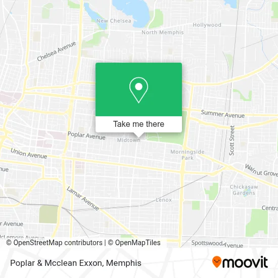 Poplar & Mcclean Exxon map