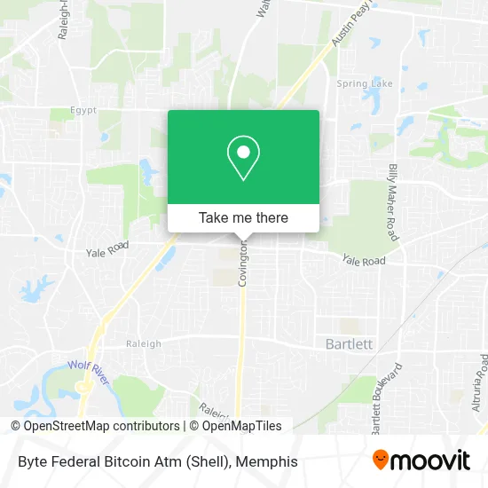 Byte Federal Bitcoin Atm (Shell) map