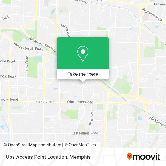 Ups Access Point Location map