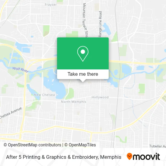 After 5 Printing & Graphics & Embroidery map