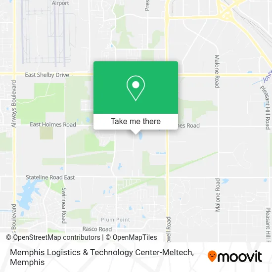 Memphis Logistics & Technology Center-Meltech map