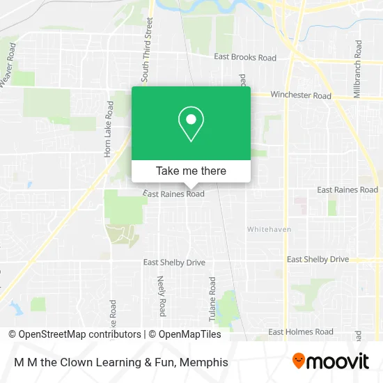 M M the Clown Learning & Fun map