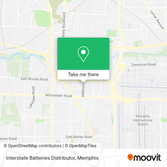Interstate Batteries Distributor map