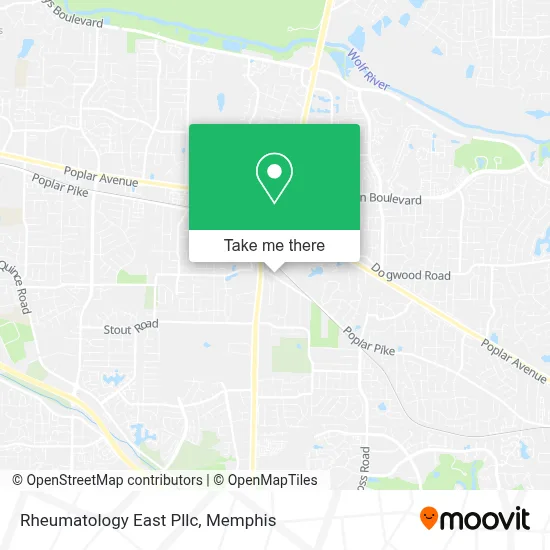 Rheumatology East Pllc map