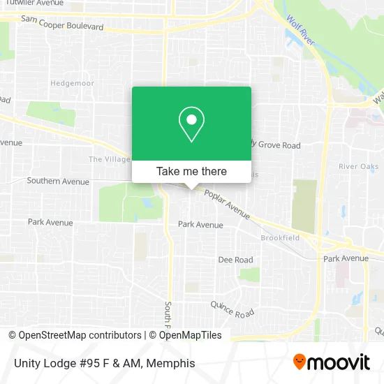 Unity Lodge #95 F & AM map