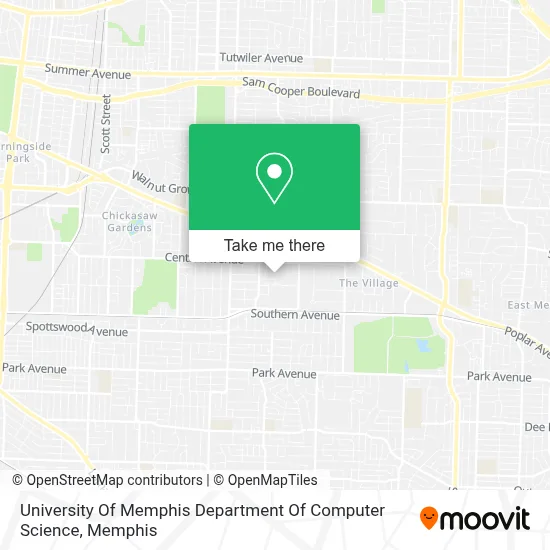 University Of Memphis Department Of Computer Science map